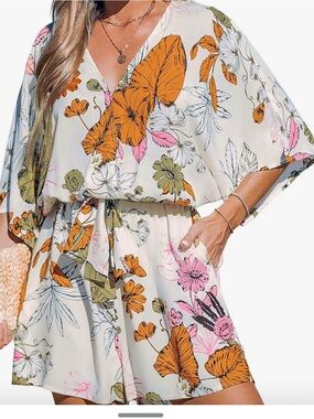 M - CUPSHE Women's Summer Romper One Piece Jumpsuit
